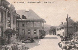 Neuchâtel Hôpital Des Cadolles La Grande Cour 1917 - Neuchâtel