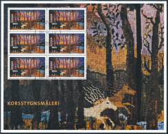 Mi 2906 A, Sheetlet, Kleinbogen / Textile Art, Cross Stitch Painting - 13 November 2017 Köping - Blocks & Kleinbögen