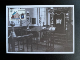 NETHERLANDS 1985 JEWISH SYNAGOGUE WINTERSWIJK MAXIMUM CARD NEDERLAND - Cartoline Maximum