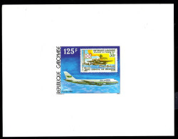 GABON(1984) Stamp. Planes. Deluxe Sheet. Scott No 553, Yvert No 551. - Gabón (1960-...)