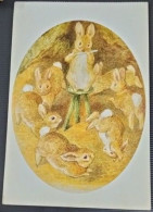 WORLDWIDE OLD POSTCARD. REPRODUCED FROM AN ORIGINAL WATERCOLOUR BY BEATRIX POTTER FOR JULY FROM PETER ROBBIT'S  .MINT - World