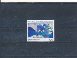 Non Dentelé France 1995 Tableau N° 2928 Zao Wou-Ki Cote 61 € (en 2017) Prix Env. 15 % - 1991-2000