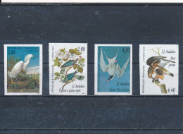 Non Dentelé France 1995 Série Arts Décoratifs N° 2929 à 2932 Les Oiseaux De Audubon Cote 92 € (en 2017) Prix Env. 15 % - 1991-2000