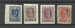 RUSSLAND RUSSIA 1923 Michel 209 - 211 B */o - Unused Stamps