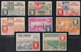 1955-366 CUBA REPUBLICA MNH 1955 FIRST CENTENARIAL STAMPS  SET PERFECT MINT. - Ongebruikt