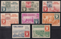 1955-366 CUBA REPUBLICA MNH 1955 FIRST CENTENARIAL STAMPS  SET PERFECT MINT. - Unused Stamps