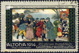 GERMANY 1914 ALTONA Gartenbau Ausstellung (Horticultural Exhibition) Reklamemarke / Poster Stamp / Cinderella - VF Used - Otros & Sin Clasificación