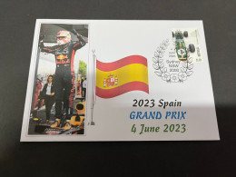 (2 R 37) Formula One - 2023 Spain Grand Prix - Winner Max Verstappen (4 June 2023) With Formula 1 Stamp - Other & Unclassified