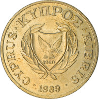 Monnaie, Chypre, 20 Cents, 1989, TTB, Nickel-brass, KM:62.1 - Chypre