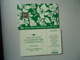 POLYNESIA FRENCH   USED CARDS  FLOWERS - Blumen