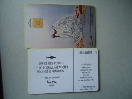 POLYNESIA FRANCE  USED CARDS ART PAINTING - Malerei