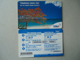 NEW CALEDONIA   PREPAID  USED  CARDS    PLANTS  TREE - Nouvelle-Calédonie