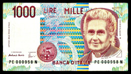 A9  ITALIA   BILLETS DU MONDE    BANKNOTES  1000  LIRE  1990 - Sonstige & Ohne Zuordnung