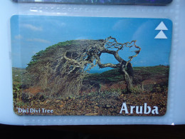 ARUBA USED CARDS  LANDSCAPES PLANTS TREE - Aruba
