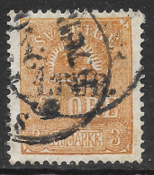 Suède (Sverige) Timbre 3 öre Bistre, Frimarke (Y&T N° 12) 1866 - Gebraucht