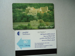 YEMEN  USED PHONECARDS  LANDSCAPES UNITS 80 - Yémen