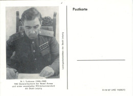 DDR Postkarte N. I. Trufanow - Generalleutnant & Erster Sowjetischer Militärkommandant Leipzig Vgl. Stadtfunk LHG110/85/ - Other & Unclassified
