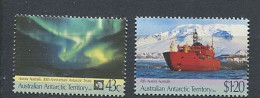 225c AUSTRALIE Antarctic 1991 - Yvert 88/89 - Polaire Antarctique Bateau Aurore Austral - Neuf ** (MNH) Sans Charniere - Unused Stamps