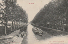 11 - SALLELES D'AUDE -  Le Canal Vers Le Gailhousty , Péniche ,  Lavandières - Salleles D'Aude