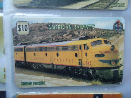 UNITED STATES  USA  CARDS AMERICAN RAILWAYS TRAIN TRAINS - Autres & Non Classés