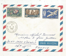 Lettre, NOUVELLE CALEDONIE ET DEPENDANCES, BOURAIL, 8-3 1960, 3 Timbres - Storia Postale