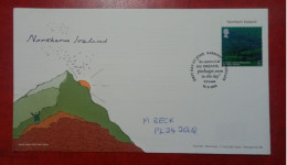 2004 IRELAND USED FDC WITH STAMP MODREN ANTRIM MOUNTAINS - Lettres & Documents