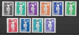 MAYOTTE - SERIE COMPLETE MARIANNE BRIAT YVERT N°32/41 ** MNH - COTE = 17.5 EUROS - Nuovi