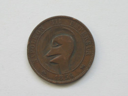 RARE Monnaie Satirique Sur 10 Centimes 1856 Napoléon III    **** EN ACHAT IMMÉDIAT **** - Varianten En Curiosa