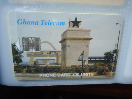 GHANA USED CARDS MOMUMENTS LANDSCAPES - Ghana