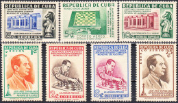 CUBA 1951, CHESS, 30 YEARS From JOSE RAUL CAPABLANCA WINNING In WORLD CHESS, COMPLETE, MNH SERIES With GOOD QUALITY, *** - Ongebruikt