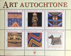 United Nations Geneva 2005 Indigenous Art Sheetlet MNH - Blocks & Sheetlets