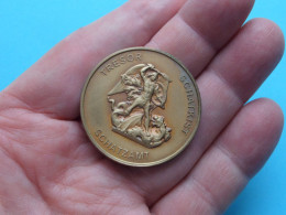 25-6-1994 " FICULT " > TRESOR - SCHATKIST - SCHATZAMT > Belgique België Belgien ( Zie / Voir SCANS ) 37 Mm.! - Souvenir-Medaille (elongated Coins)
