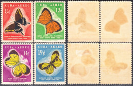 CUBA 1958, FAUNA, BUTTERFLIES, COMPLETE, MNH SERIES With GOOD QUALITY, *** - Unused Stamps