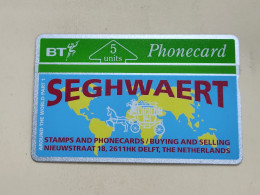 United Kingdom-(BTO-002)-SEGHWAERT-(2)(5units)(130H00971)-price Cataloge MINT-30.00£+1card Prepiad Free - BT Übersee