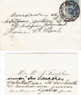 Ancienne Carte De Visite Avec Message Autographe De M. Et Mme A. Froidebise, Rue De Flandre, Bruxelles (1936) - Visitekaartjes