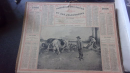 1906 ALMANACH DES POSTES LABOUR D AUTOMNE MORBIHAN - Tamaño Grande : 1901-20
