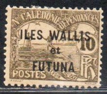 WALLIS AND FUTUNA ISLANDS 1920 POSTAGE DUE STAMPS TAXE SEGNATASSE MEN POLING BOAT NEW CALEDONIA OVERPRINTED 10c MH - Portomarken