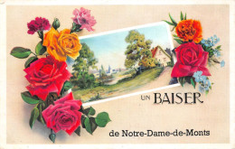 ¤¤  -   NOTRE-DAME-de-MONT  -   Un Baiser   -  Carte Fantaisie    -   Fleurs   -   ¤¤ - Other & Unclassified