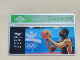 United Kingdom-(BTO-007)-MAGIC JOHNSON-(11)(5units)(231F25416)-price Cataloge MINT-12.00£+1card Prepiad Free - BT Emissions Etrangères