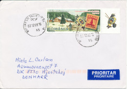 Romania Cover Sent To Denmark 3-12-2009 Single Franked - Lettres & Documents