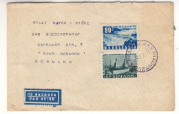 Bulgarie - Lettre De 1952 -  Oblit Pazardjik - Exp Vers Suederbrarup - Barage - Cachet De Sofia - - Briefe U. Dokumente