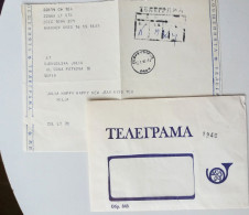 #90 Traveled Envelope And TELEGRAM Ukraine - Bulgaria 1981 - International Mail - Storia Postale