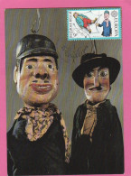 Carte Maximum - Belgique - 1981 - Marionettes Liégeois - 1981-1990