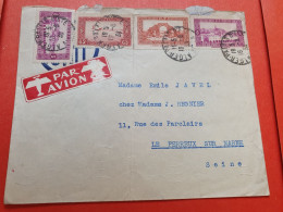 Algérie - Enveloppe ( Pli Central ) De Alger Pour La France En 1938 - Réf 877 - Briefe U. Dokumente