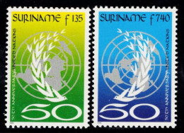 CU0330 Suriname 1995 United Nations Day Map 2V  MNH - Surinam