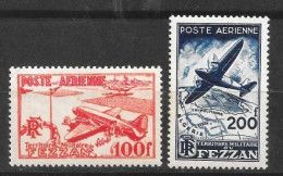 Fezzan Série Aviation De 2 Timbres Neufs Sans Charnière, N° 4 Et 5 - Ungebraucht