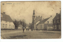 Zandhoven   Santhoven  Zicht In Het Dorp (kaart Vertoont Slijtage Zie Scans) - Zandhoven