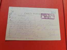 Cachet Militaire Sur Carte Postale Du Havre Pour Bordeaux (Période 1914/18 )  - Réf 905 - Covers & Documents