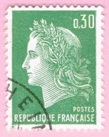 France, N° 1536A Obl. - Type Marianne De Cheffer - 1967-1970 Marianne Of Cheffer