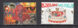 Nederland 1997 Nvph Nr 1720 + 1721 , Mi Nr 1616 + 1617, Amarylis Met Koffie, Wijn + Taart - Oblitérés